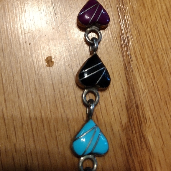 Sterling hand enameled designer bracelet - Picture 7 of 16